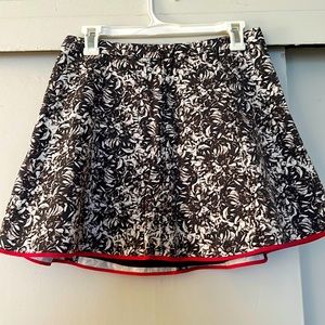 Club Monaco gray and white skirt with pink trim Size 6